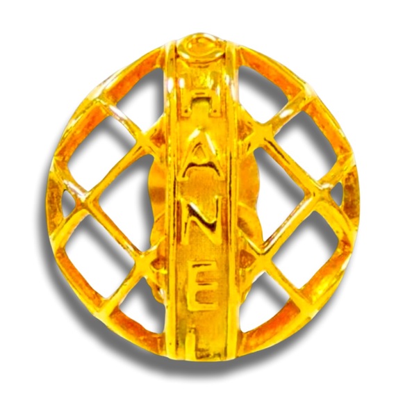 CHANEL Vintage 1980’s Gold Caged Clip on earrings - Picture 15 of 16